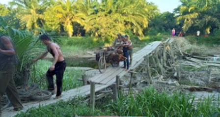 Jembatan Sei Sukusut Jumrah Butuh Perhatian Pemerintah