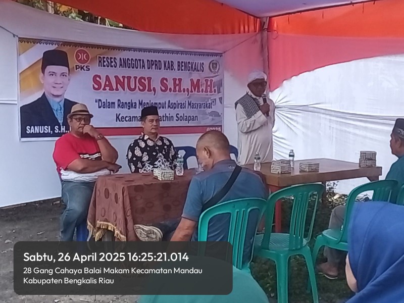 Reses Terakhir Sanusi Serap Aspirasi Warga Batang Dui