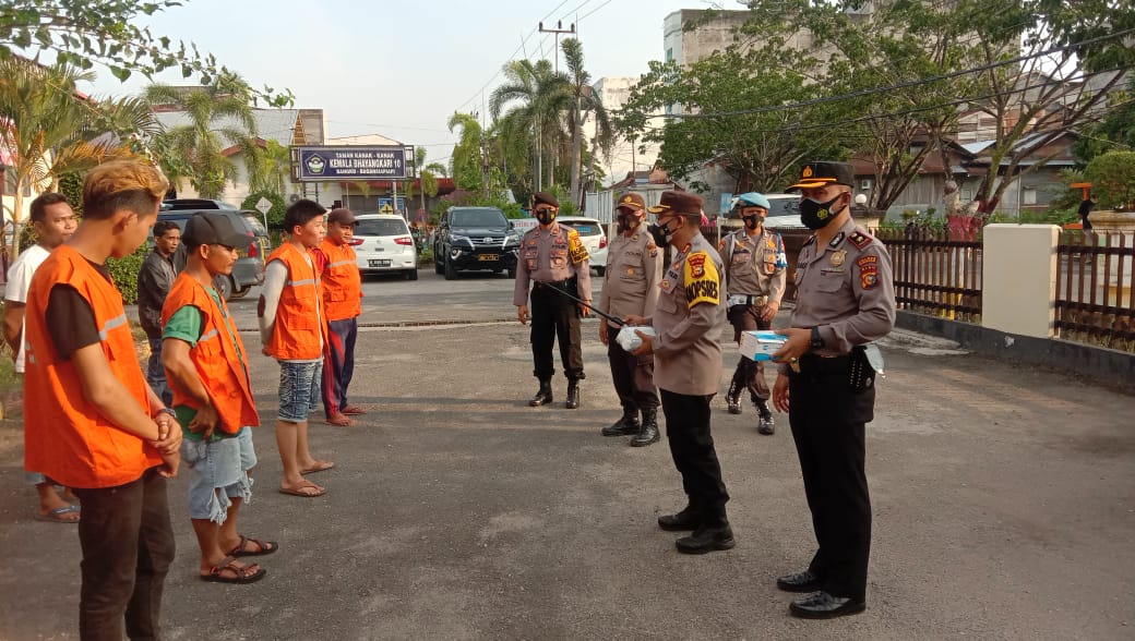 Gelar KRYD, Polres Rohil Jaring Puluhan Pelanggar Prokes