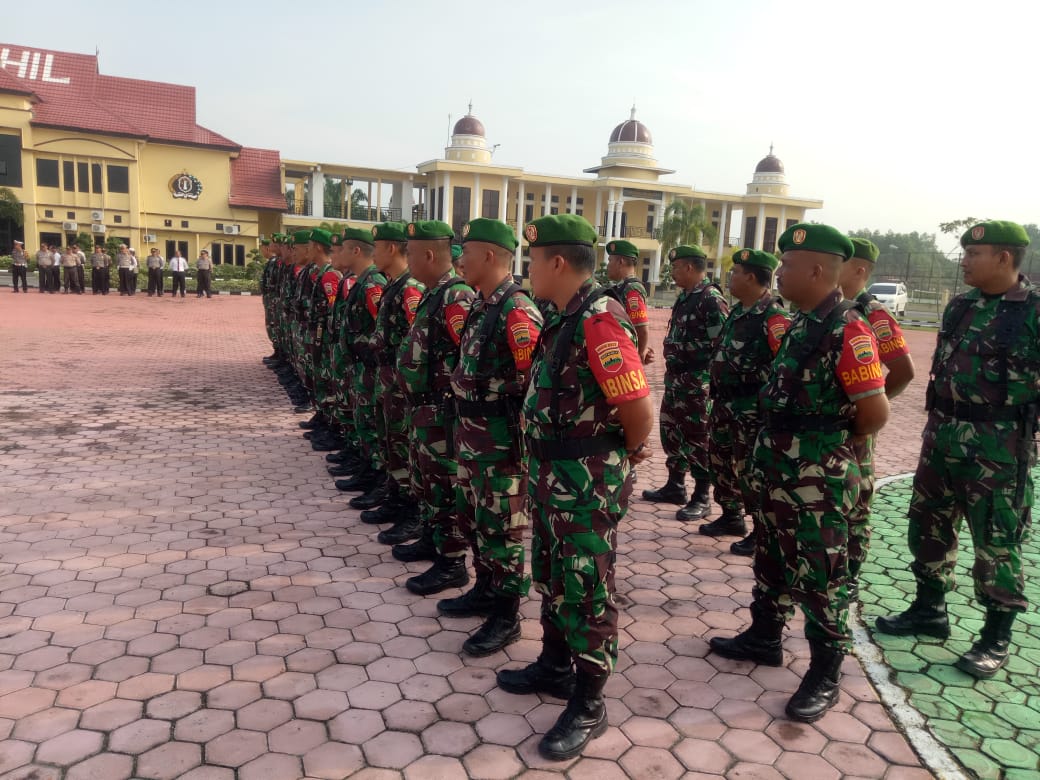 Sukseskan Pelantikan Presiden, Koramil 05/RM Gelar Apel Kesiapsiagaan