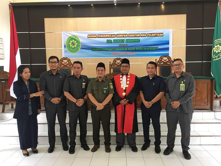 PN Rohil Lantik Dumoly Andriono Sebagai Juru Sita Pengganti