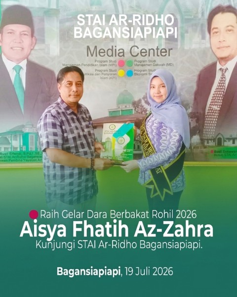 Usai Raih Gelar Dara Berbakat Rohil 2026, Aisya Fhatih Az-Zahra Kunjungi STAI Ar-Ridho