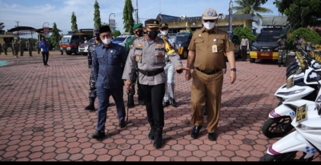 Kapolres Rohil Pimpin Apel Kesiapan Pasukan Operasi Zebra Lancang Kuning 2021