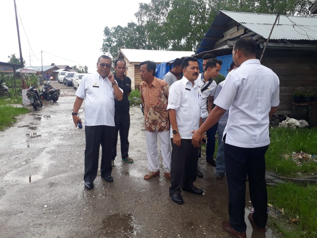 Ucapan Bupati Rohil Suyatno Dibuktikan, Jalan KPL Baganhulu Bakal di Aspal