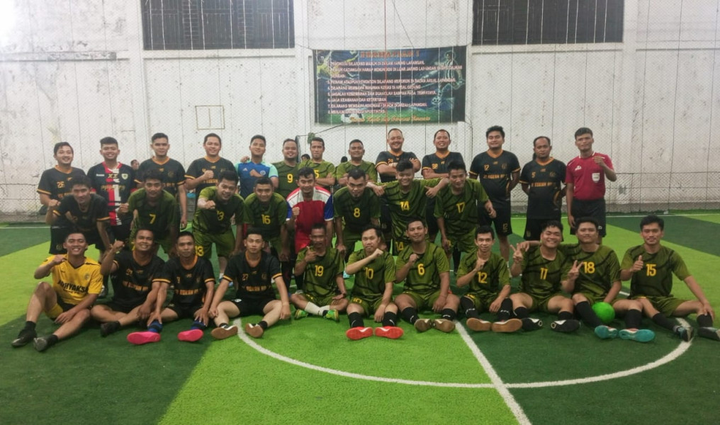 Pertandingan Futsal Persahabatan Sekda FC Vs Adiyaksa FC Berakhir Imbang