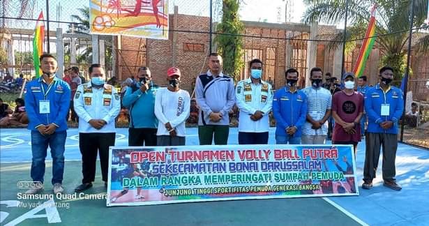 Kades Sontang Zulfahrianto Resmikan Pembukaan Turnen VollyBall Putra Se Kecamatan Bonai