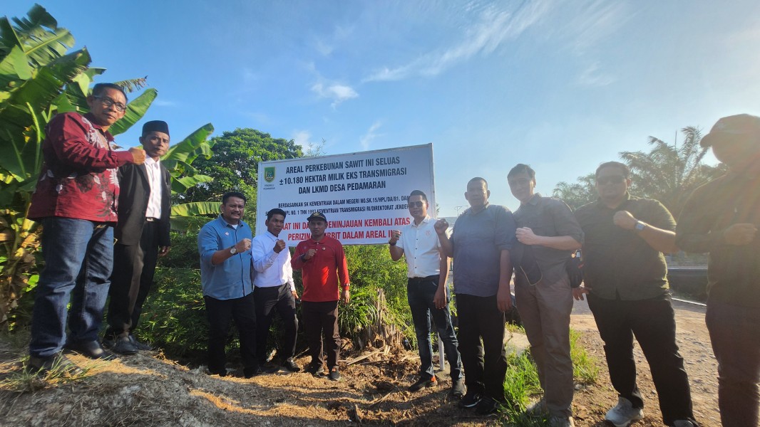Masuk Kawasan Hutan, Tim Satgas PKH Merah Putih Pasang Plang di Areal PT JJP