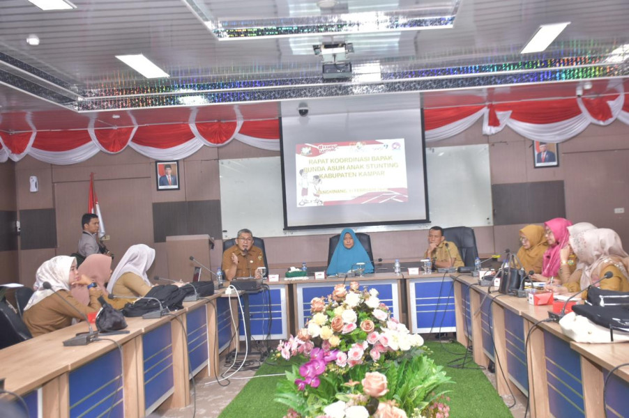 Target Juni 2024 Seluruh Anak Stunting Di Kab. Kampar Sudah Memiliki Bapak/Bunda Asuh