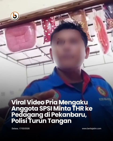 Viral, Pria Mengaku Anggota SPSI Minta THR ke Pedagang di Pekanbaru, Polisi Turun