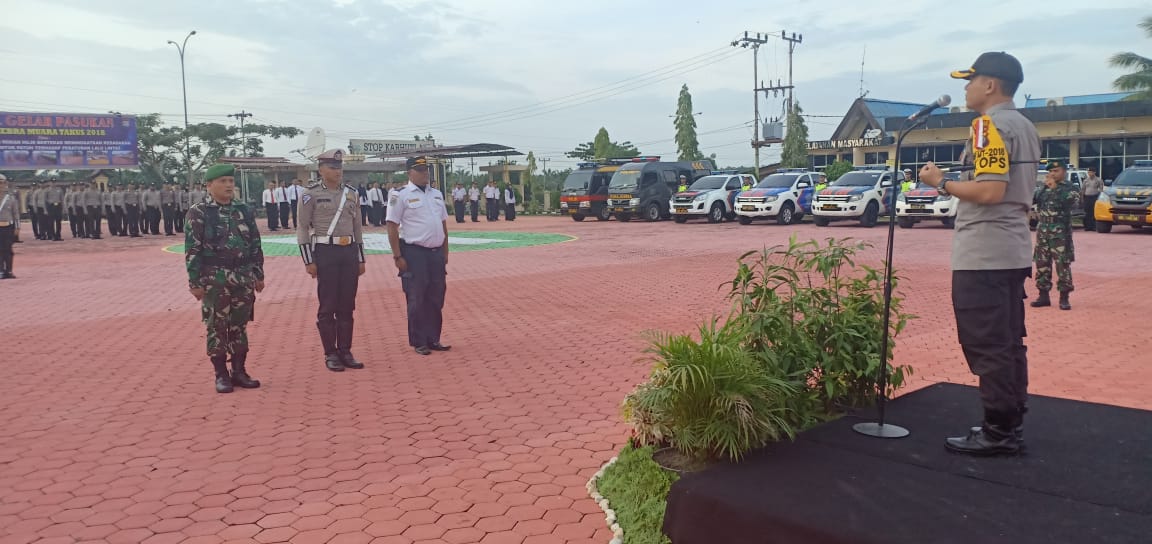 Polres Rohil Gelar Apel  Pasukan Operasi Zebra Muara Takus 2018