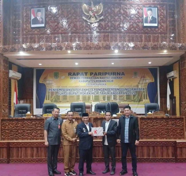 DPRD Rohil Gelar Sidang Paripurna Penyampaian LKPJ Bupati Tahun Anggaran 2025