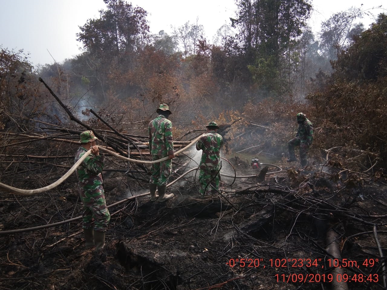 Upaya Masif TNI Dalam Penanganan Karlahut Di Riau