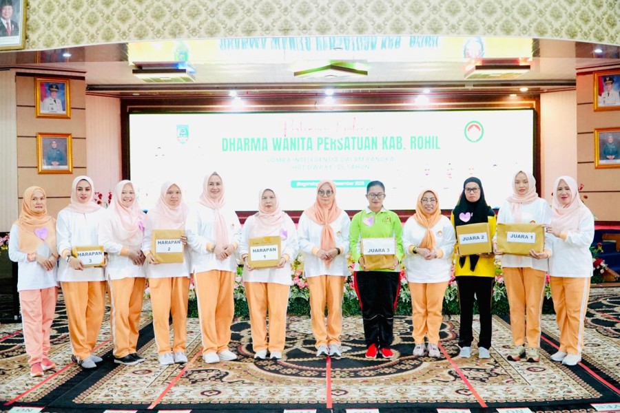 Dharma Wanita Persatuan Rohil Gelar Lomba Intelegensia Meriahkan HUT ke-26