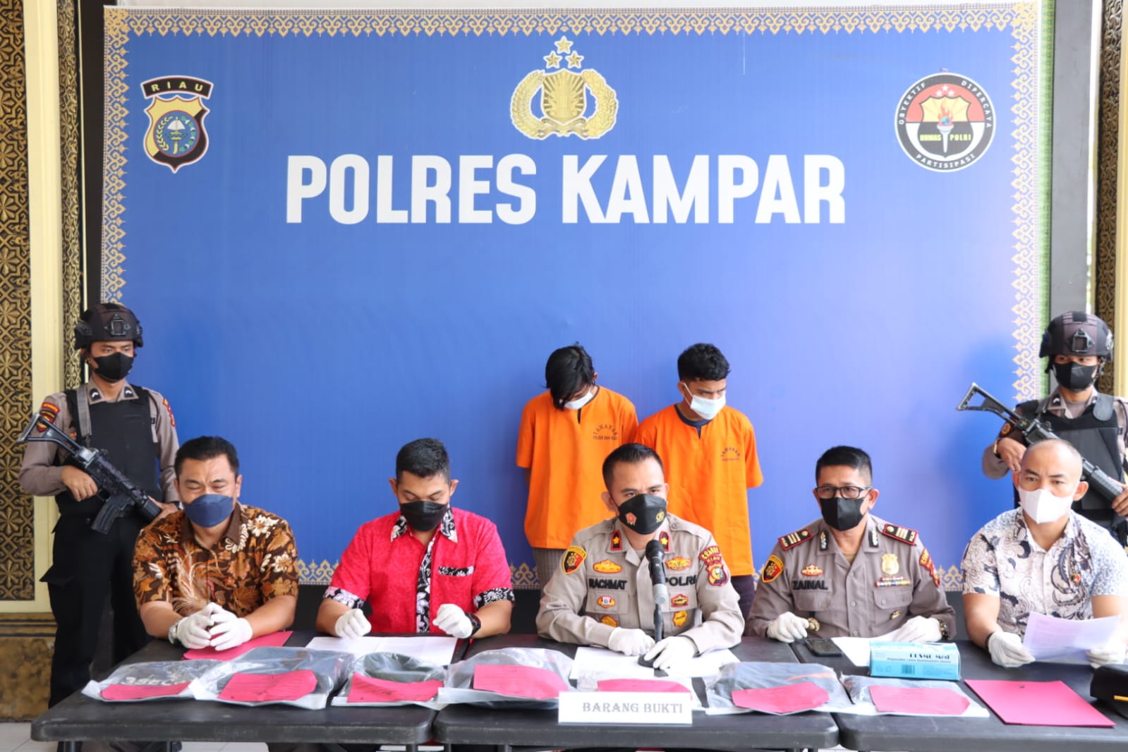 Polres Kampar Expose Ungkap Kasus Pembunuhan Terkait Mayat Yang Ditemukan di Siak Hulu