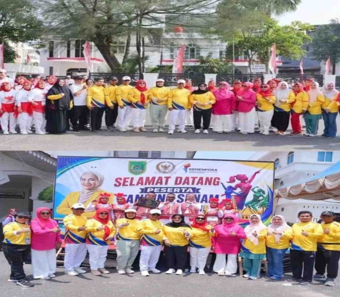 Pemkab Rohil Bareng DPR RI dan Kemenpora Gelar Tanding Senam Kemilau 2026