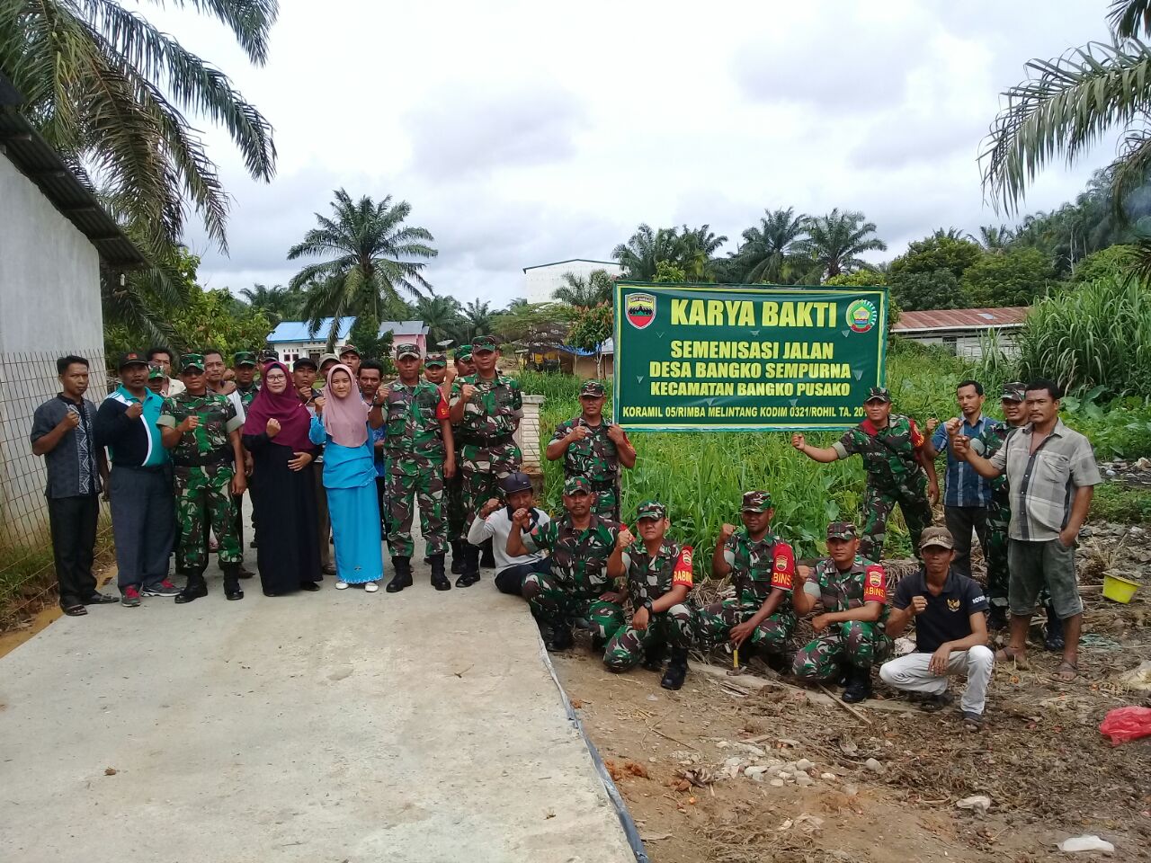Karya Bakti Koramil 05/RM Telah Selesai Dilaksanakan, Begini Pesan Danramil