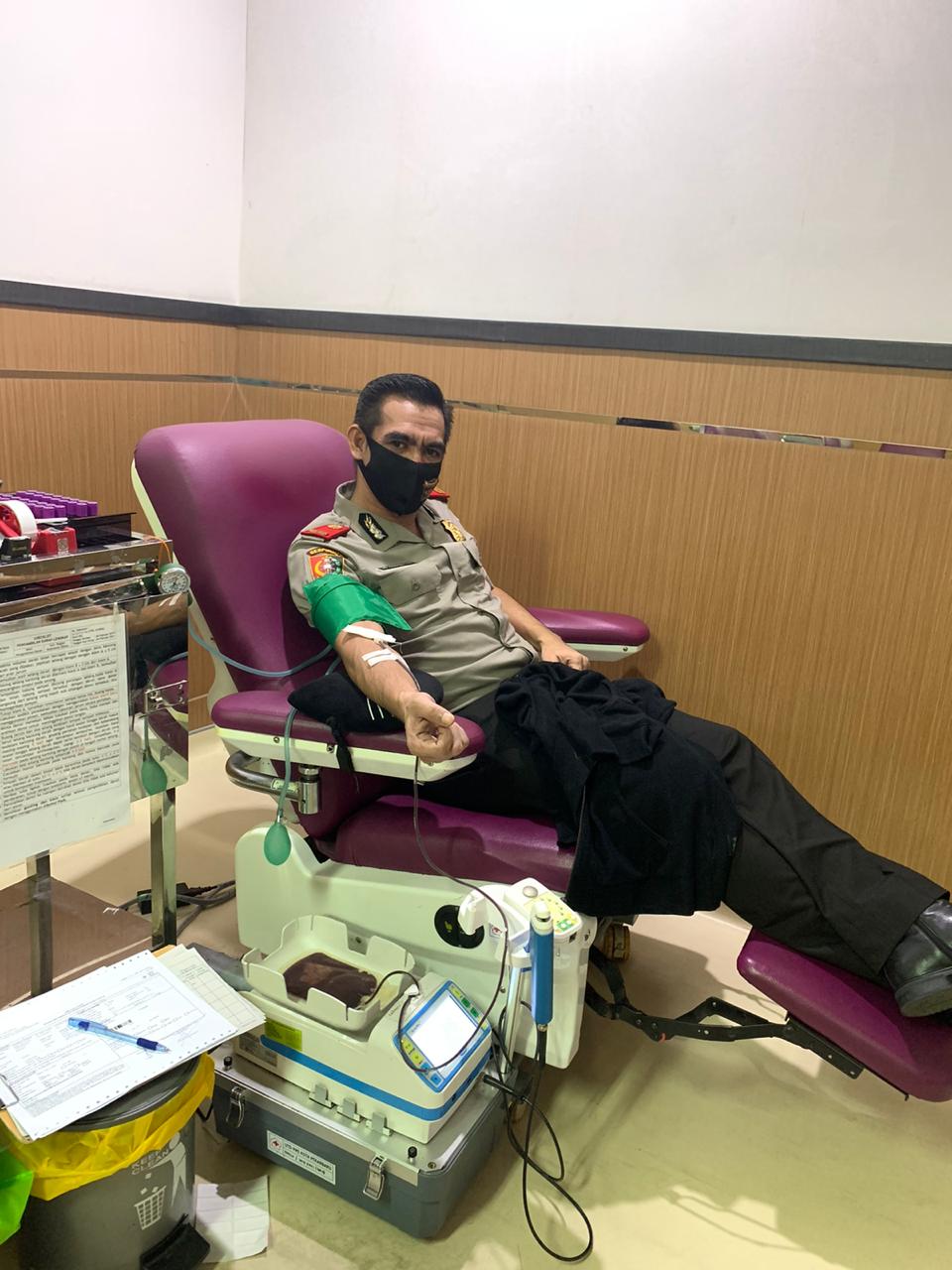 Serdik Sespimmen Dikrek 60 Jose DC Fernandes  Donor Darah dan Berikan Bansos Untuk Kemanusiaan