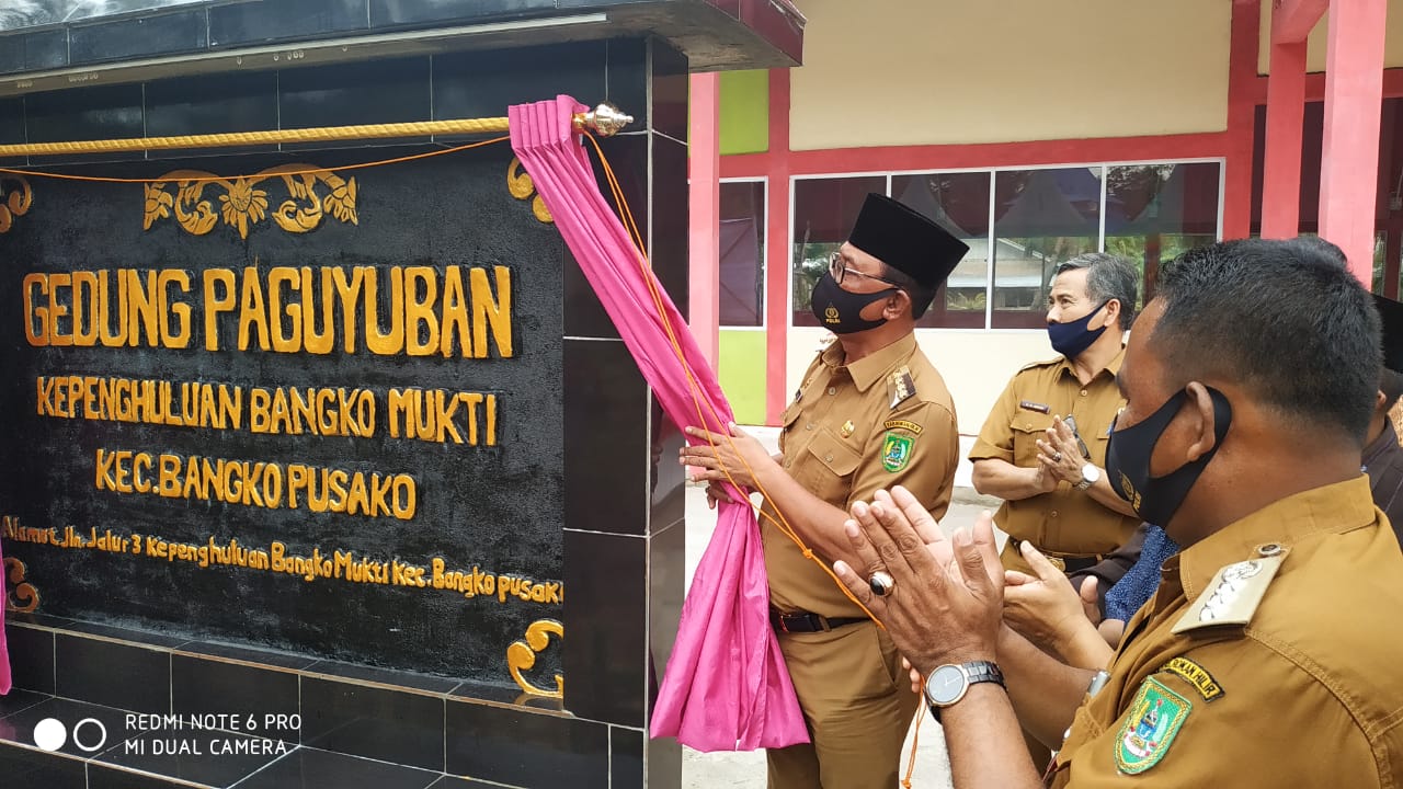 Bupati Rohil Resmikan Gedung Paguyuban Bangko Mukti