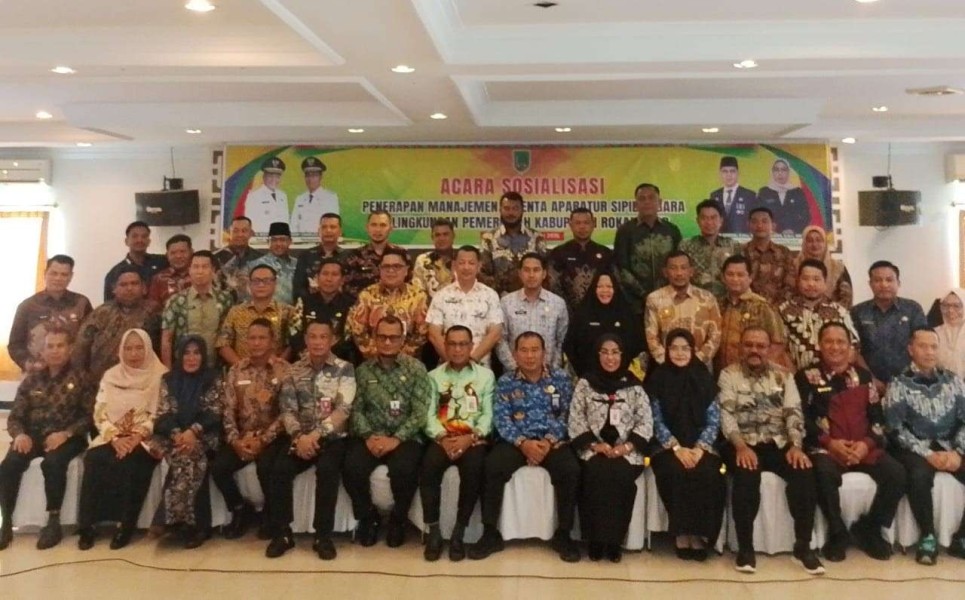 Pemkab Rohil Gelar Sosialisasi Penerapan Manajemen Talenta ASN Berbasis Aplikasi