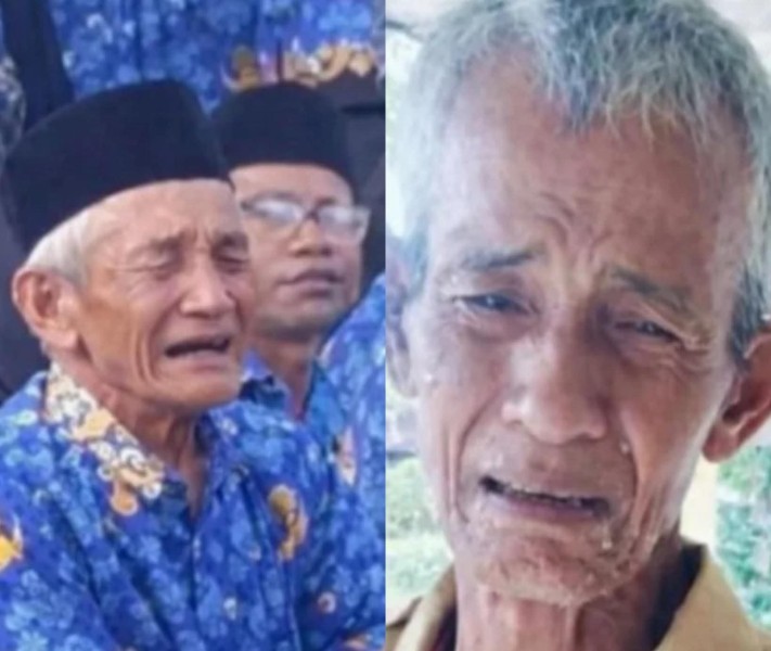 Potret Pengabdian, Puluhan Tahun Sebagai Guru Honorer Turun Pangkat Jadi Penjaga Sekolah