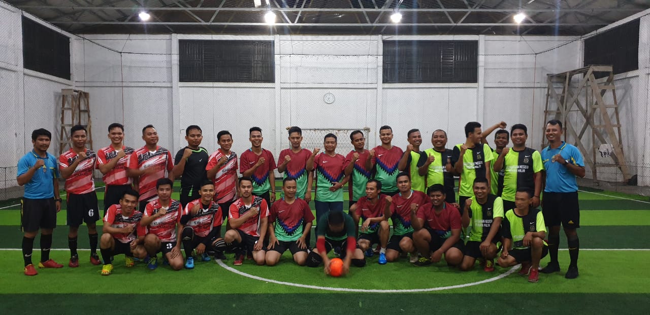 Berlangsung Sengit, Kejari Rohil Kalahkan Tim Futsal Wartawan