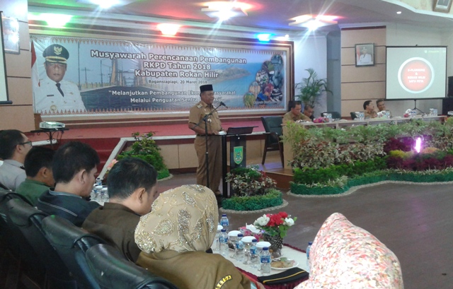 Plt Bupati Rohil Drs Jamiludin Buka Musrenbang RKPD Kabupaten Tahun 2018