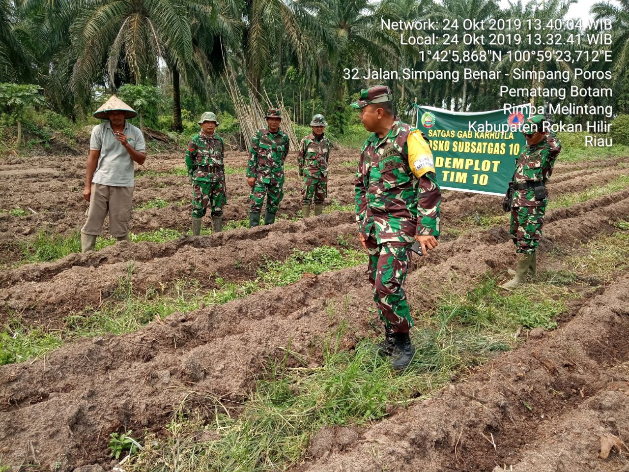 Danramil 05|RM Dampingi Tim Wasev Kunjungi Posko Dan Karya Nyata