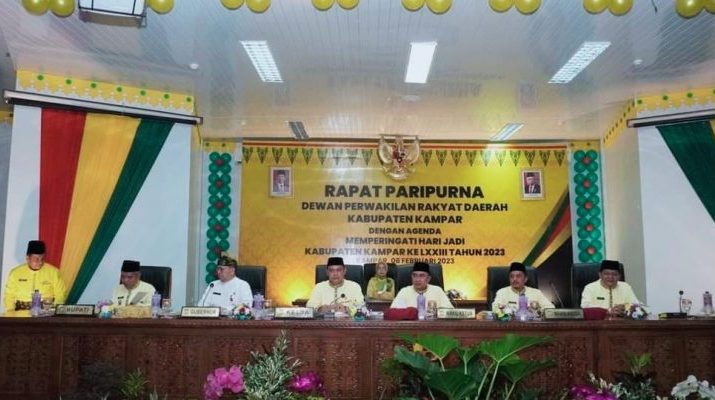 DPRD Kampar Gelar Paripurna Istimewa Di HUT Ke-73 Kabupaten