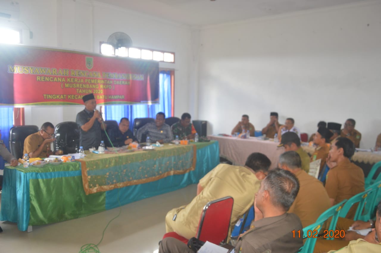 Kabid Ekonomi Bappeda Rohil, Ahmad Sukri Hadiri Musrenbang Kecamatan Batu Hampar