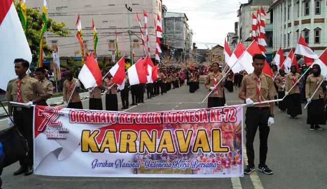 129 Sekolah Ikut Memeriahkah Pawai Karnaval Di Ibukota Rohil