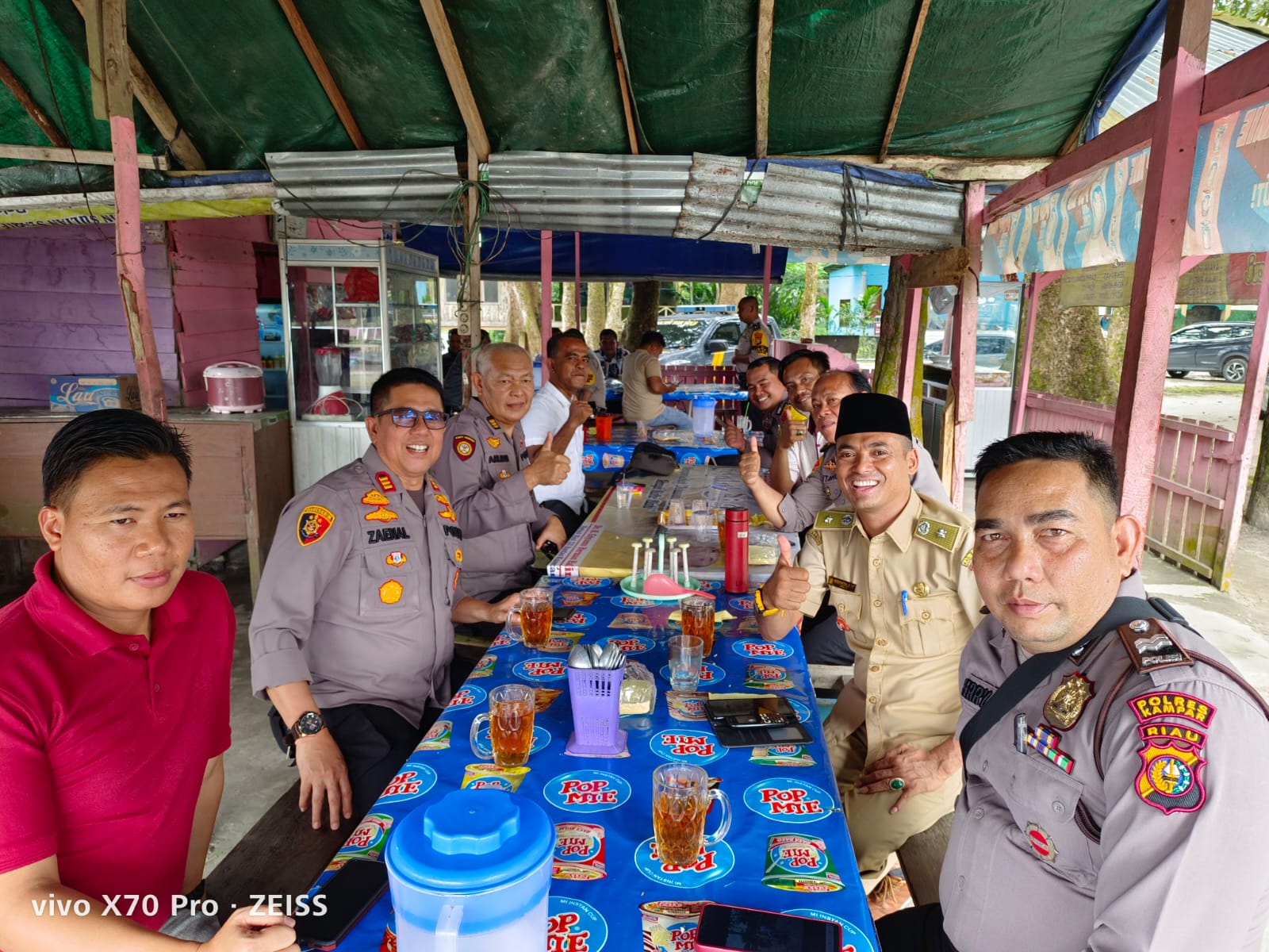 Polsek Siak Hulu Gelar Acara Syukuran Kenaikan Pangkat 4 Personilnya