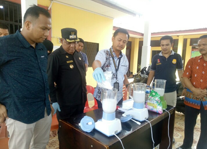 Ketua BNK Rohil Hadiri Pemusnahan BB Sabu 463,28 gram di Polsek Bangko