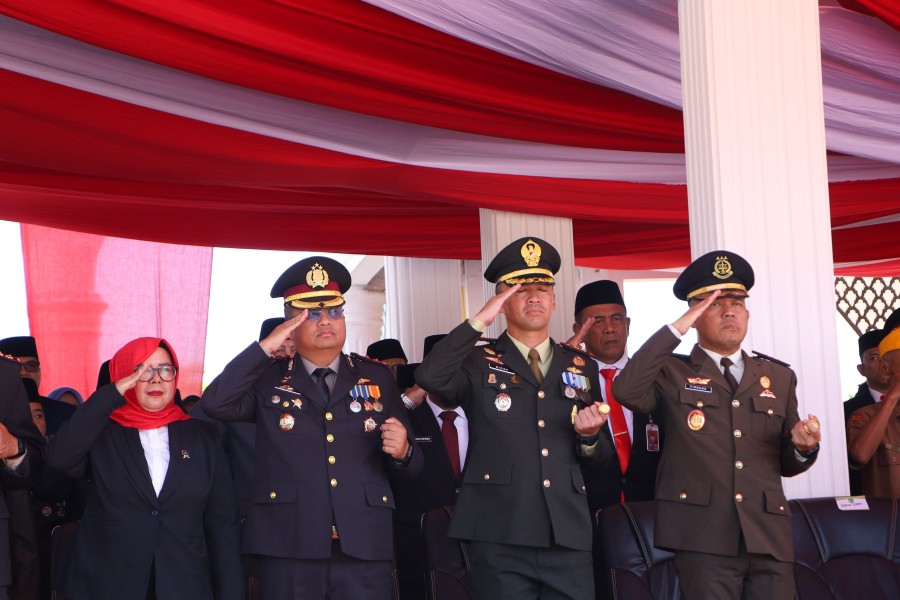 Kapolres Rohil Hadiri Upacara HUT ke-81 RI, 584 Warga Binaan Terima Remisi