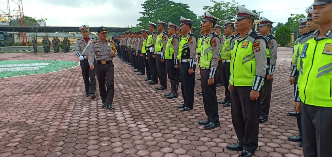 Gelar Pasukan Ops Muara Takus 2019! Kapolres Rohil Ucapkan Terima Kasih Kepada Seluruh Personel 