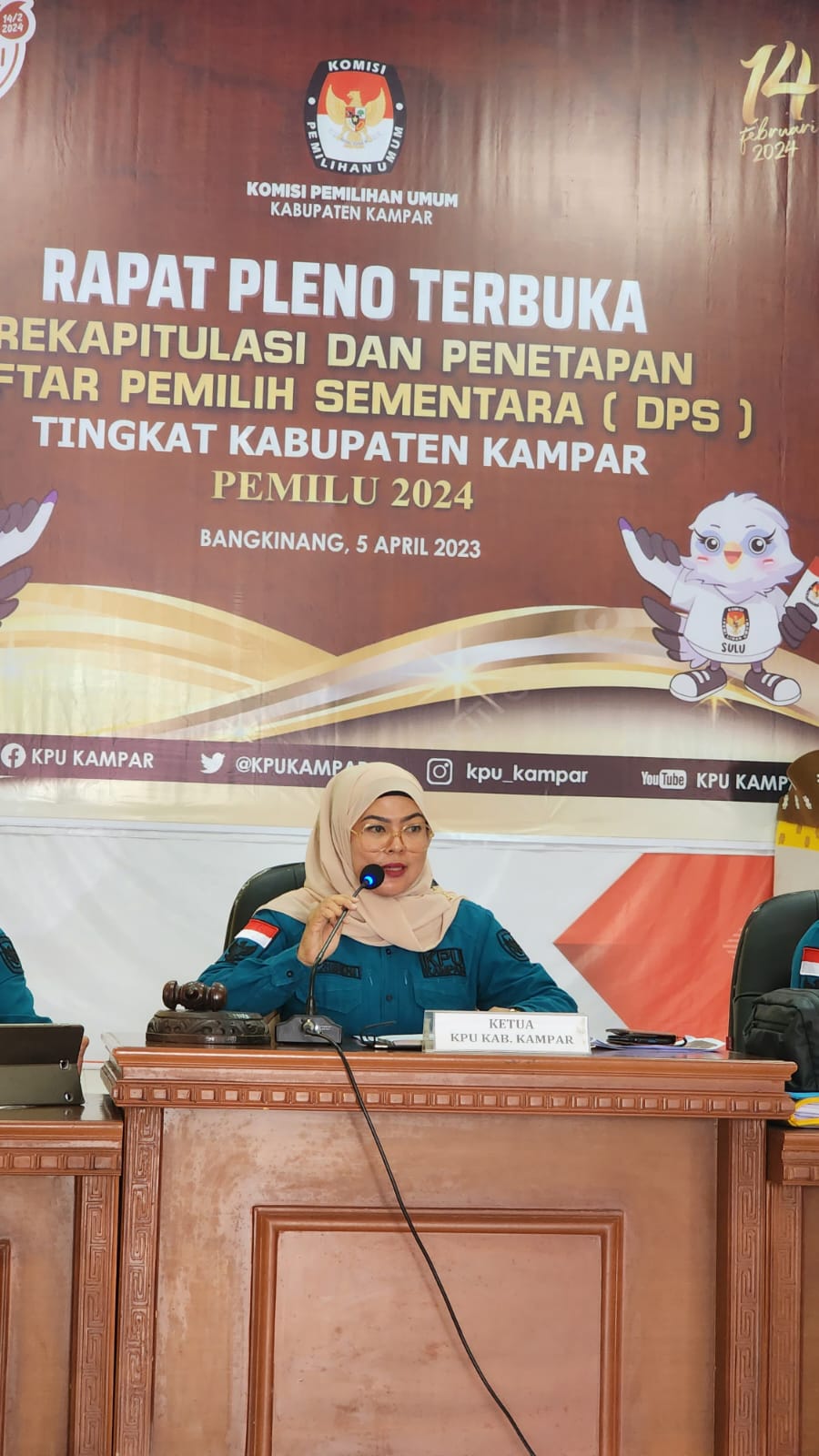 Daftar Pemilih Sementaran Kampar sebanyak 595.756