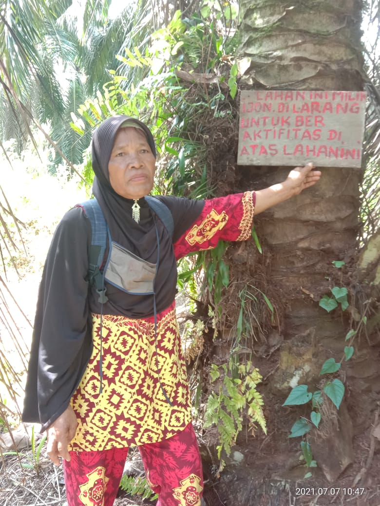 Seorang Janda Dukung Kinerja Polda Riau Usut Kasus Tora Desa Sinama Nenek
