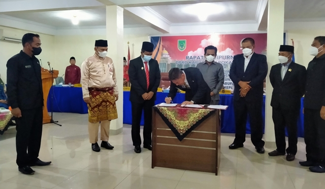 Sah ! DPRD Setujui Ranperda RPJMD Kabupaten Rokan Hilir Tahun 2021-2026