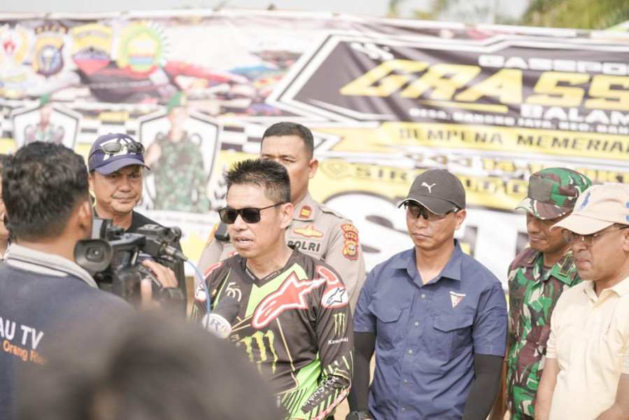 Didampingi Bupati, Dandim 0321 Rohil Resmikan Lomba Grass Track Meriahkan HUT ke-78 TNI