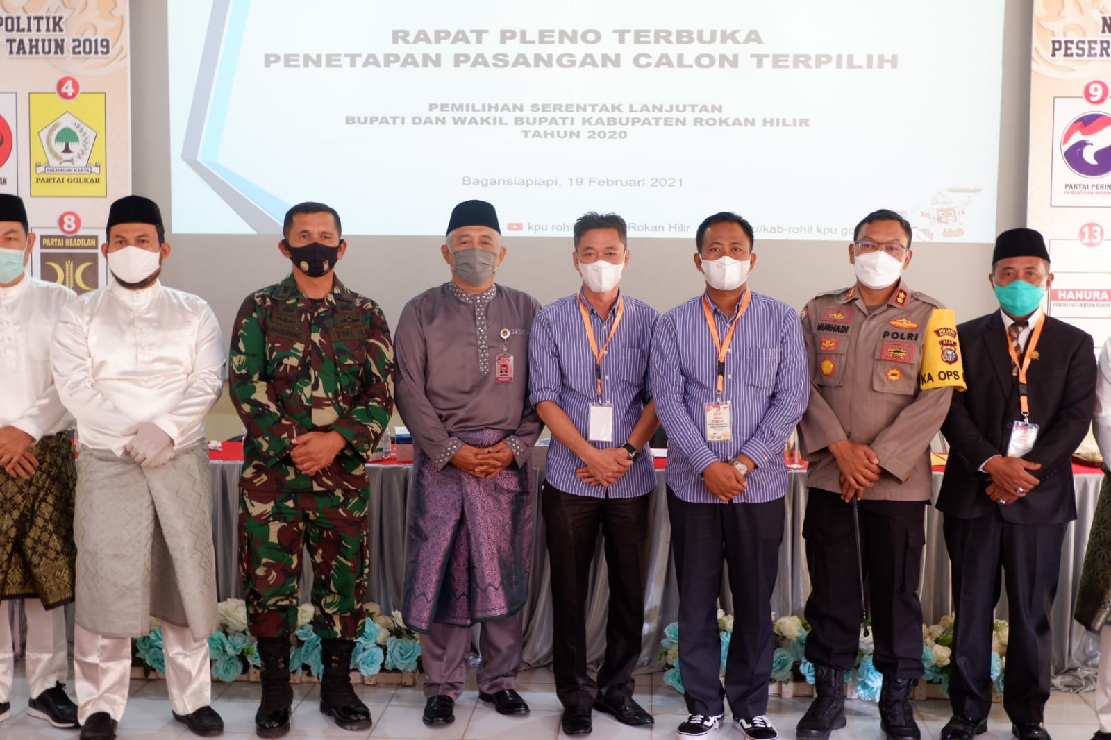 Penetapan AMAN Jadi Bupati Terpilih, Tak Satupun Perwakilan Pemkab Rohil Hadir