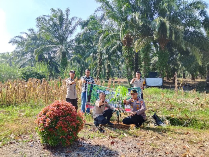 Polsek Rimba Melintang Jalankan Program Green Policing di Tengah Masyarakat
