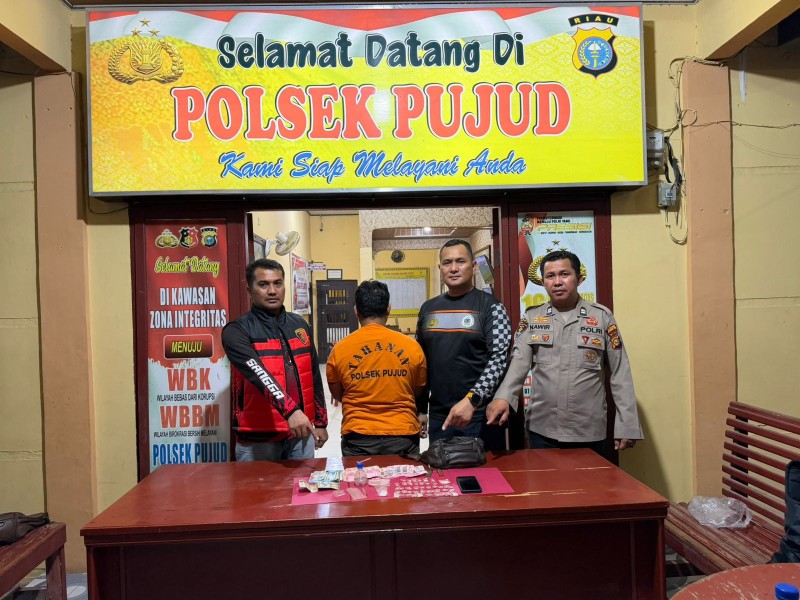 Unit Reskrim Polsek Pujud Ungkap Kasus Narkotika, Sita Sabu dan Pil Ekstasi