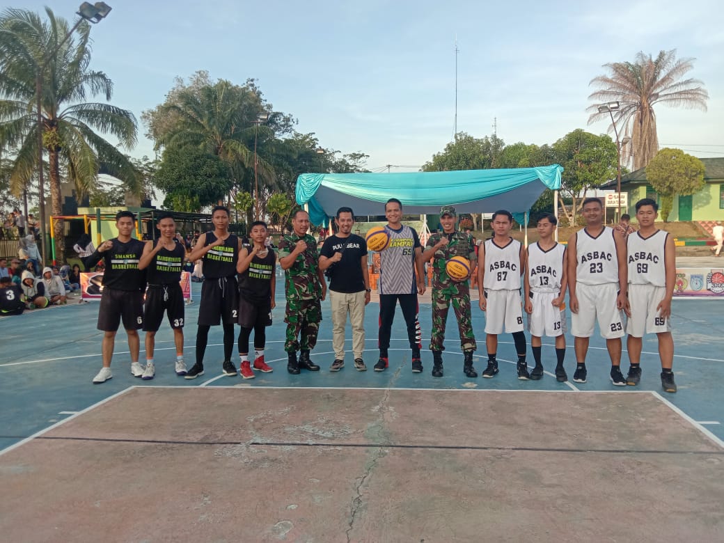 Kasdim 0313/KPR Dan Kapolres Buka Kampar Competition Open Tournament Basket