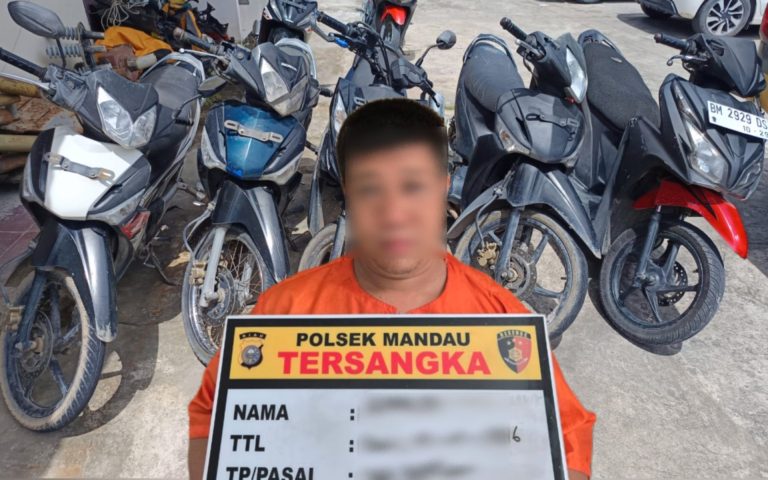 Polisi berhasil menangkap Spesialis Curanmor dari Parkiran Gate 125 Duri