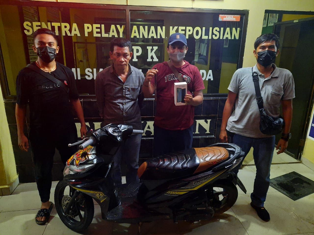 Polres Rohil Ringkus Diduga Pelaku Pencurian Sepeda Motor