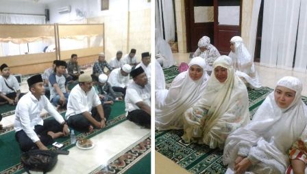 Peristiwa Langka Gerhana Bulan, Polsek Bangko Shalat Sunat Khusuf Berjamaah