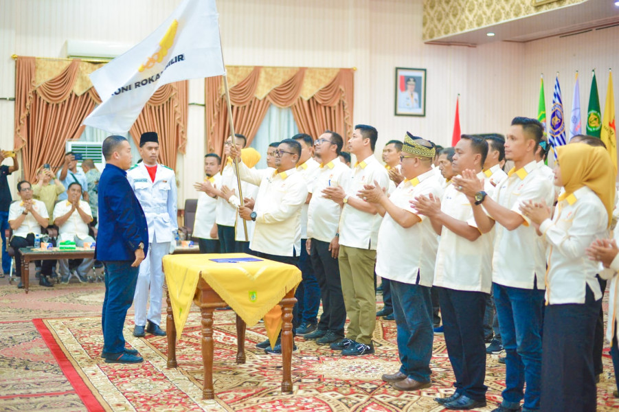 Samsuri SH MSi Resmi Nahkodai KONI Rohil Masa Bhakti 2023-2025