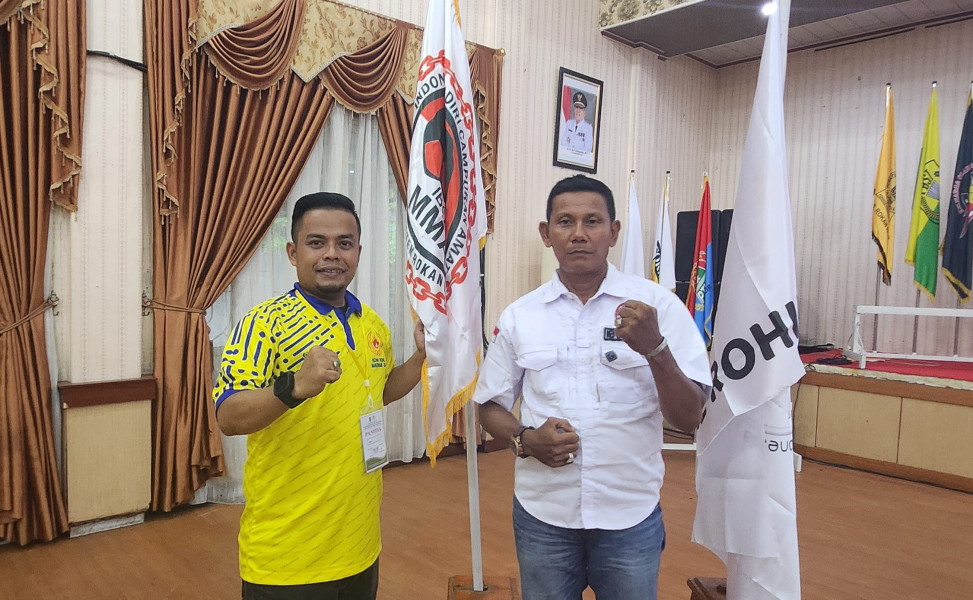 DINAKHODAI ZULPIKAR.S.Pi , Cabor IBCA MMA ROHIL Resmi masuk keanggotaan KONI ROHIL