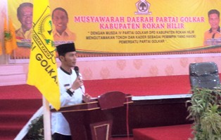 Erianda Nahkodai DPD Partai Golkar Rohil Kubu Munas Ancol