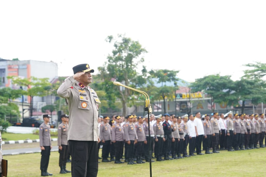 Apel Terakhir Wakapolda Riau, Brigjen Jossy Sampaikan Pesan Perpisahan