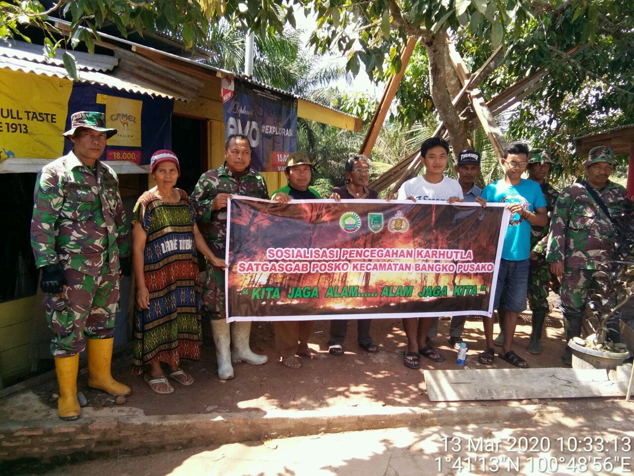 Pencegahan Karhutla, Babinsa Laksanakan Sosialisasi